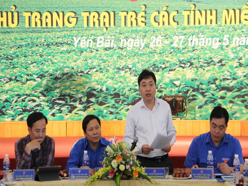 Đồng chí Nguyễn Mạnh Dũng, Bí thư Trung ương Đoàn phát biểu kết luận tại Hội nghị