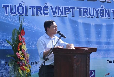Bí thư Đoàn TN Tập Đoàn VNPT, Phan Hoài Nam phát biểu tại lễ khai mạc