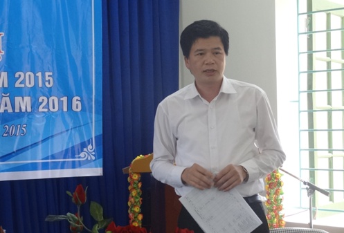 Đ/c Nguyễn Đình Hùng – Bí thư Tỉnh đoàn phát biểu tại hội nghị