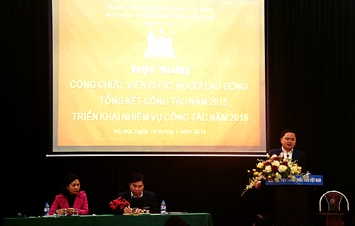 Đồng chí Nguyễn Anh Tuấn nhấn mạnh Học viện cần giữ gìn và