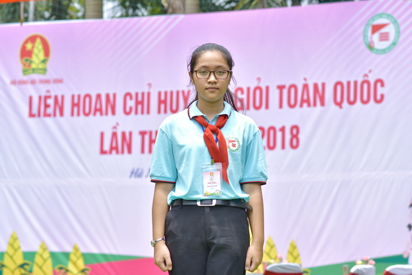 Phạm Cao Thanh Nhã tham gia Liên hoan Chỉ huy Đội giỏi toàn quốc lần thứ III, năm 2018 tại Thủ đô Hà Nội từ 8-10/8 vừa qua