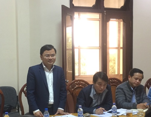 Đồng chí Nguyễn Anh Tuấn - Bí thư BCH Trung ương Đoàn phát biểu tại buổi làm việc