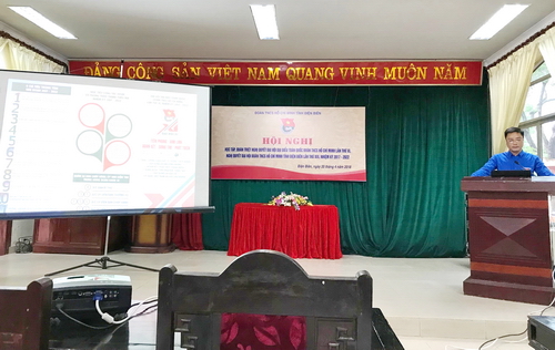 Đồng chí Đặng Thành Huy - Bí Thư Tỉnh đoàn quán triệt chuyên đề tại Hội nghị