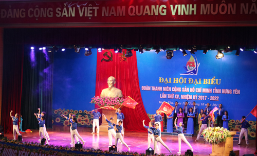 Đại hội đại biểu Đoàn TNCS Hồ Chí Minh tỉnh Hưng Yên lần thứ XV, nhiệm kỳ 2017-2022 diễn ra trong không khí vui tươi, phấn khởi