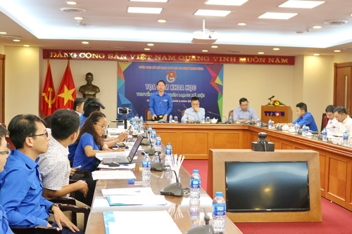 Đồng chí Trần Hữu - Bí thư Đoàn khối các cơ quan Trung ương cho rằng cần có giải pháp nâng cao giáo dục bản lĩnh chính trị, năng lực xã hội cho thanh niên trên mạng xã hội