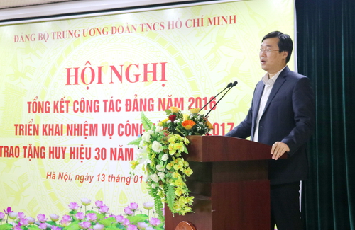Đồng chí Lê Quốc Phong phát biểu kết luận Hội nghị