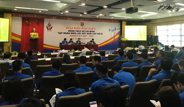 Đại hội Đoàn Thanh niên Tập đoàn Điện lực Việt Nam lần thứ III - Ảnh: Minh Châu
