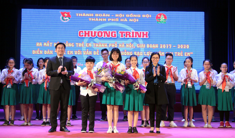 Hội đồng trẻ em thành phố Hà Nội ra mắt tại chương trình