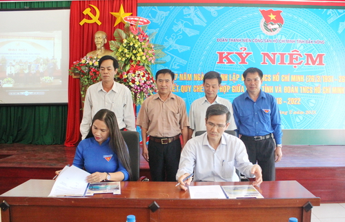 Ký kết Quy chế phối hợp giữa UBND tỉnh và Tỉnh Đoàn Đắk Nông giai đoạn 2018 - 2022