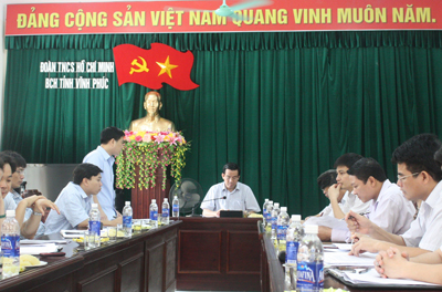 Đồng  chi Nguyễn Thế Trường - Phó Bí thư Thường trực Tỉnh uỷ thăm và làm việc với VTV Tỉnh Đoàn