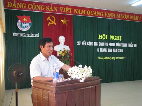Đ/c Nguyễn Ngọc Thiện phát biểu chỉ đạo tại Hội nghị.