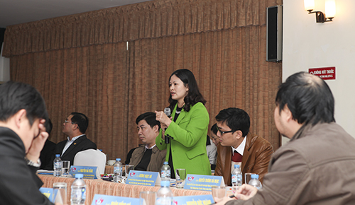 Đại biểu tham gia thảo luận tại hội nghị